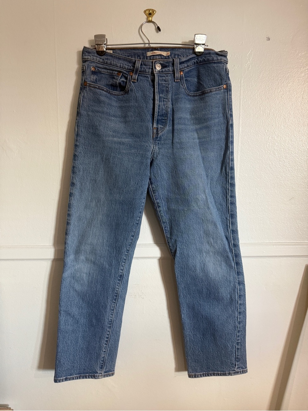 Levi's Medium Blue Straight-Leg Women's Jeans